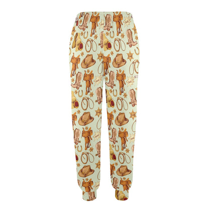Western Cowboy Design Pattern Women's Casual Track Pants