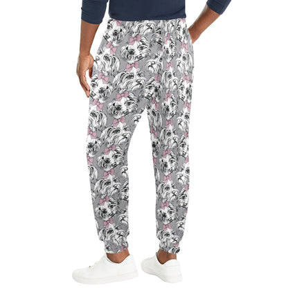 Maltese Pattern Print Design 01 Men's Casual Track Pants
