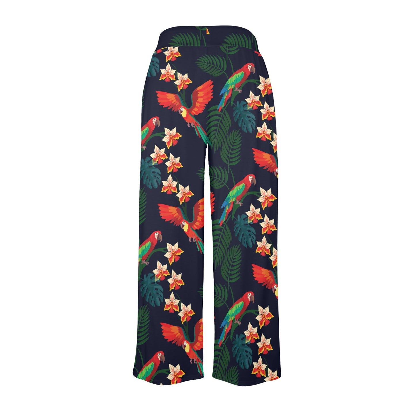 Macaw Pattern Print Design 02 Women's Wide Leg Lounge Pants