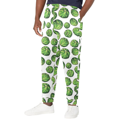 Brussels Sprouts Pattern Print Design 02 Men's Casual Track Pants