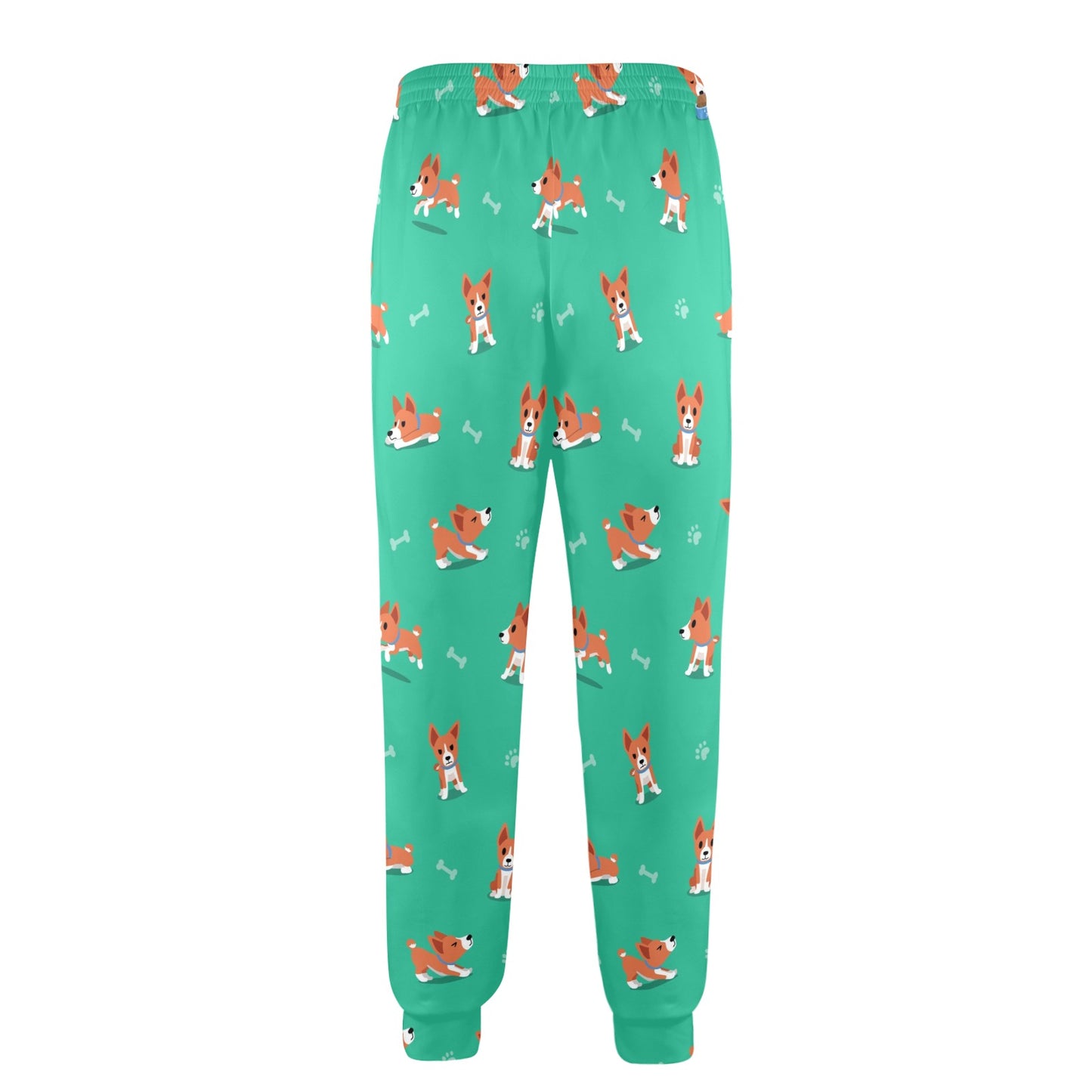 Basenji Pattern Print Design 02 Men's Casual Track Pants