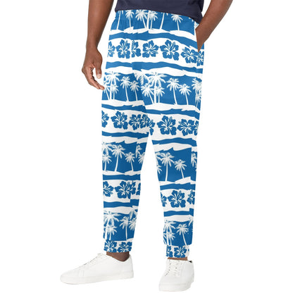 Hawaiian Themed Pattern Print Design H021 Men's Casual Track Pants