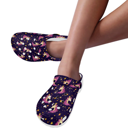 Unicorn Princess Star Sparkle Unisex Clogs Shoes