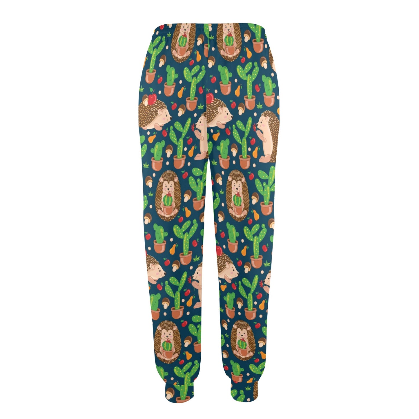 Hedgehog Cactus Pattern Print Design 04 Women's Casual Track Pants