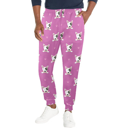 Bull Terrier Happy Print Pattern Men's Casual Track Pants