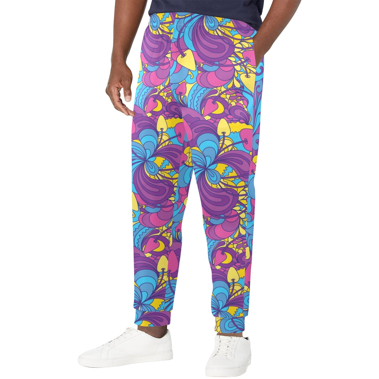 Psychedelic Mushroom Pattern Print Design A03 Men's Casual Track Pants