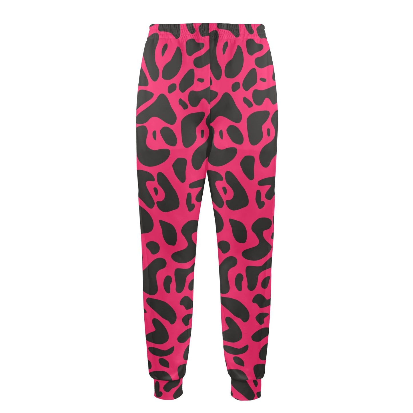 Cheetah Pink Print Pattern Men's Casual Track Pants