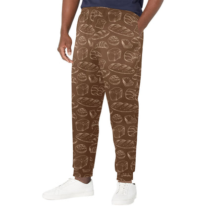 Bread Pattern Print Design 02 Men's Casual Track Pants