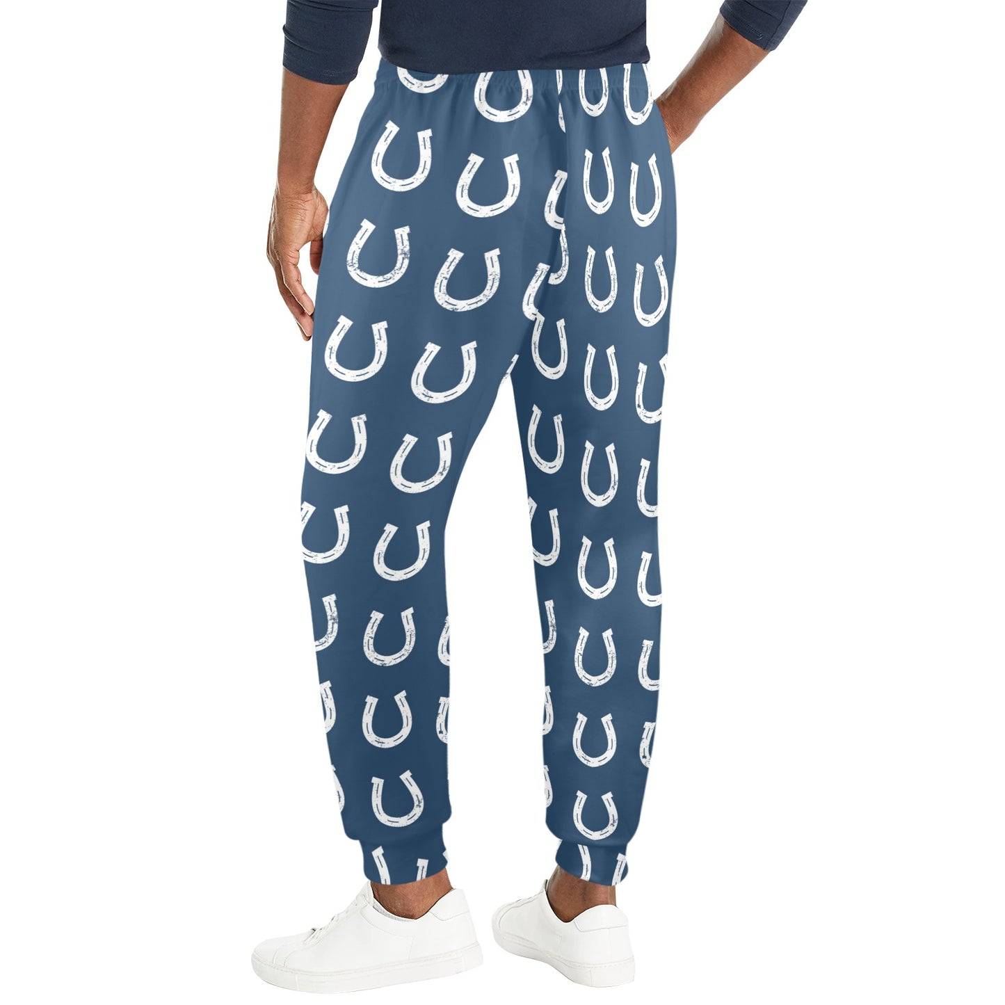 Horseshoe Print Design LKS301 Men's Casual Track Pants