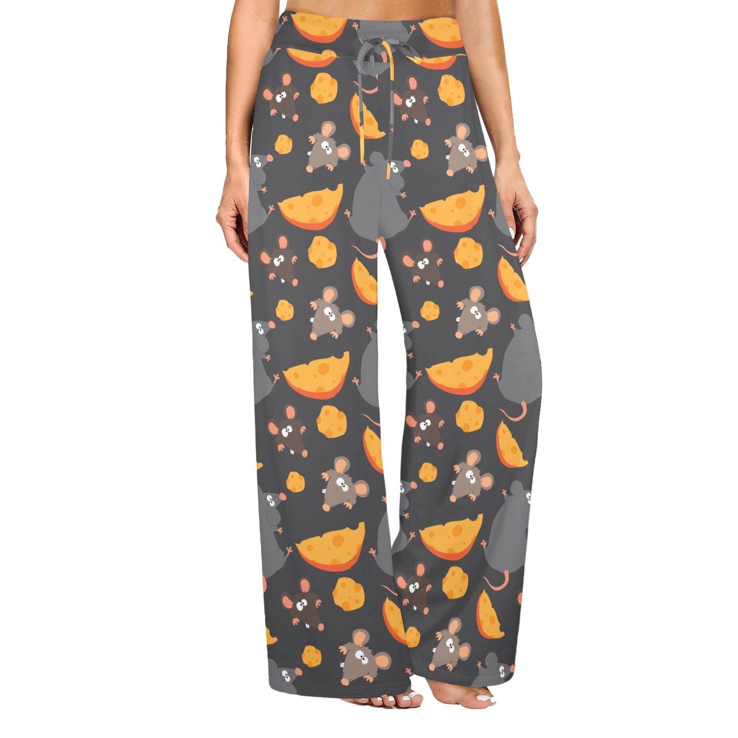 Rat Pattern Print Design 04 Women's Wide Leg Lounge Pants