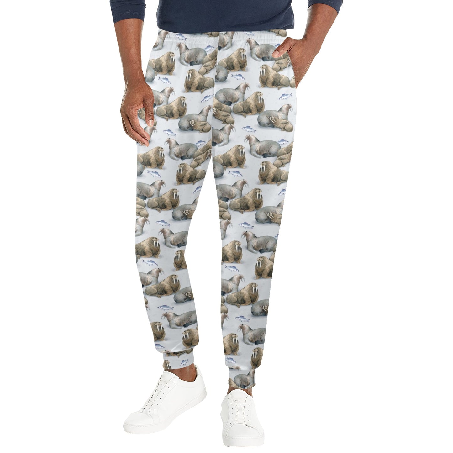 Walrus Print Design LKS401 Men's Casual Track Pants