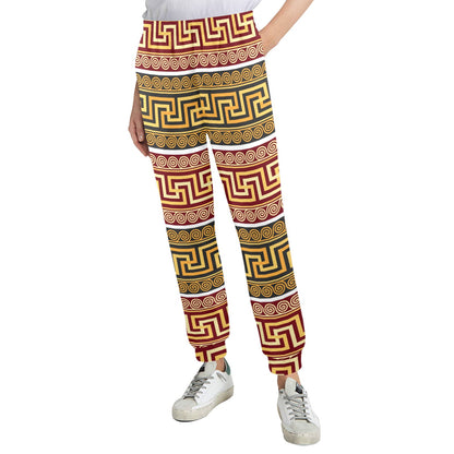 Ancient Greek Pattern Print Design LKS302 Women's Casual Track Pants
