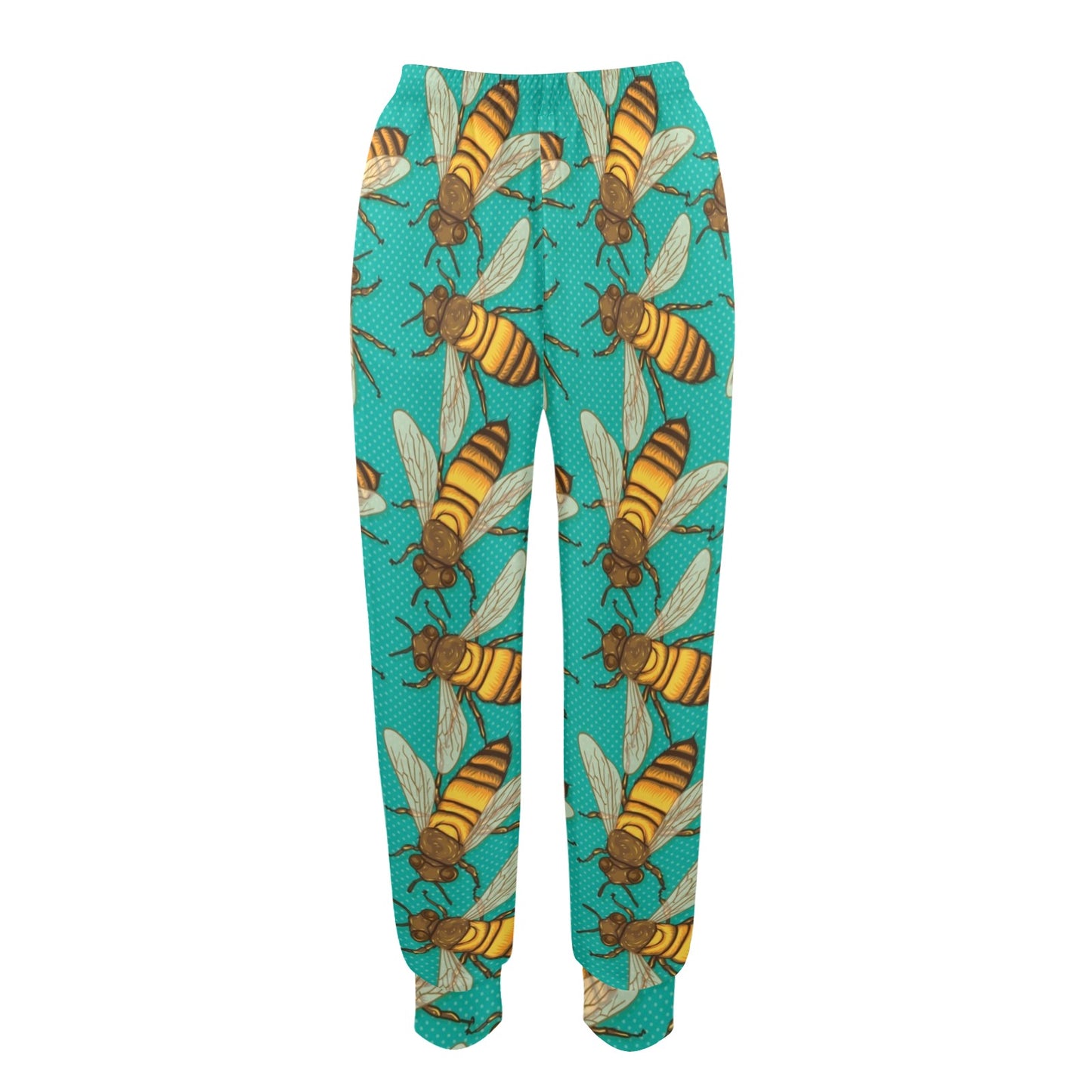 Bee Pattern Print Design BEE04 Women's Casual Track Pants