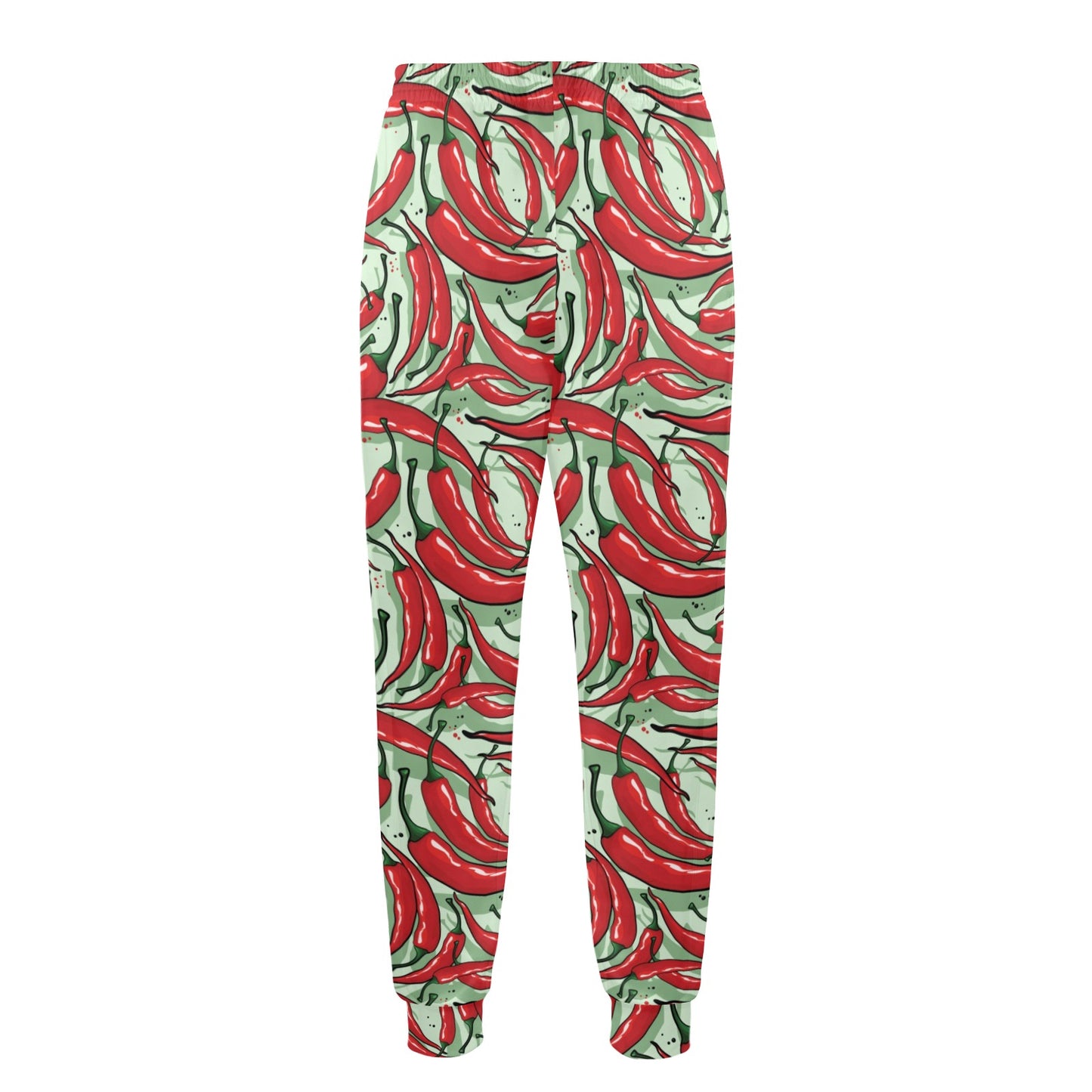 Chilli Pepper Pattern Print Design 04 Men's Casual Track Pants