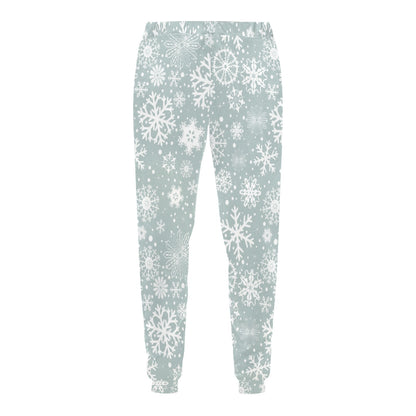 Snowflake Print Design LKS303 Men's Sweatpants