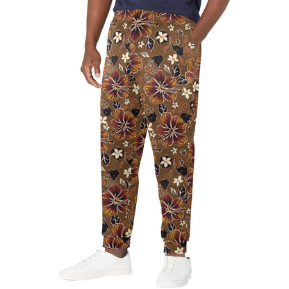 Hawaiian Themed Pattern Print Design H01 Men's Casual Track Pants