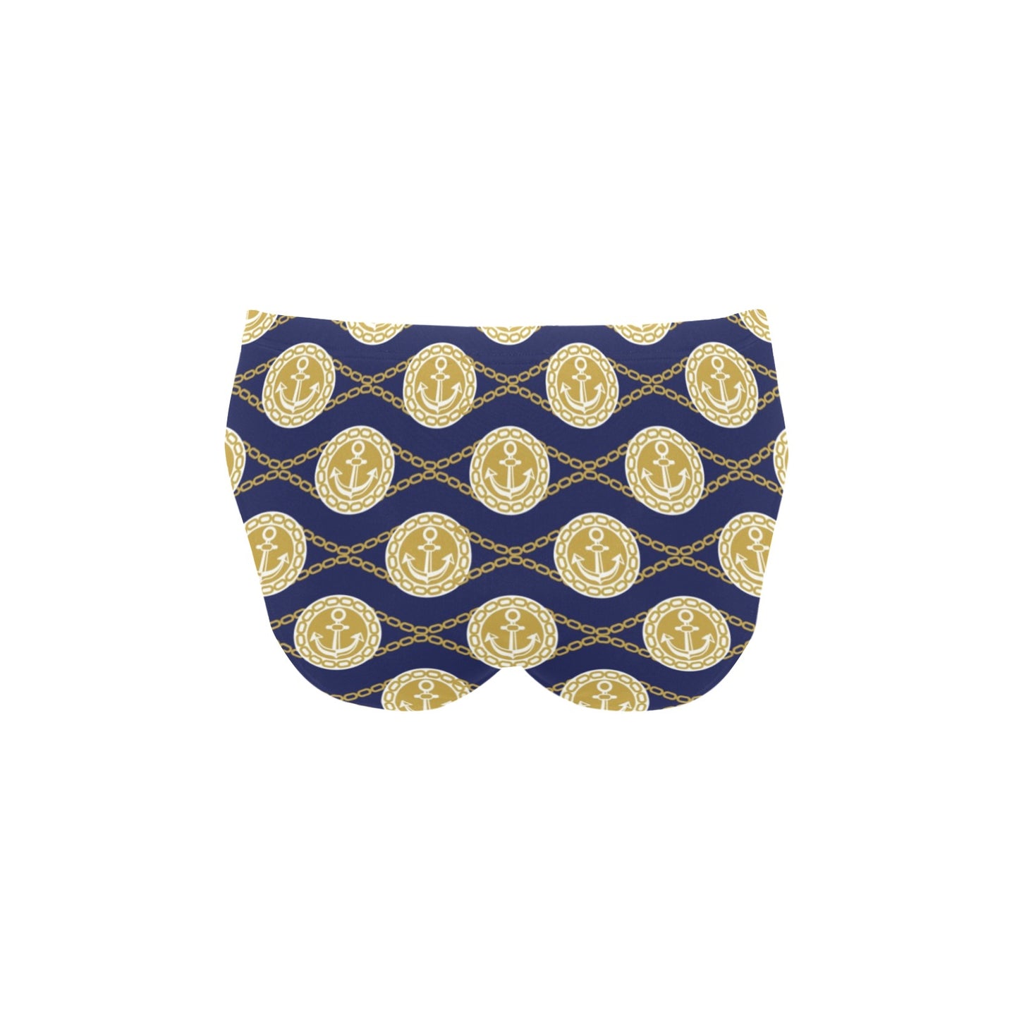 Anchor Luxury Pattern Men's Swimming Briefs