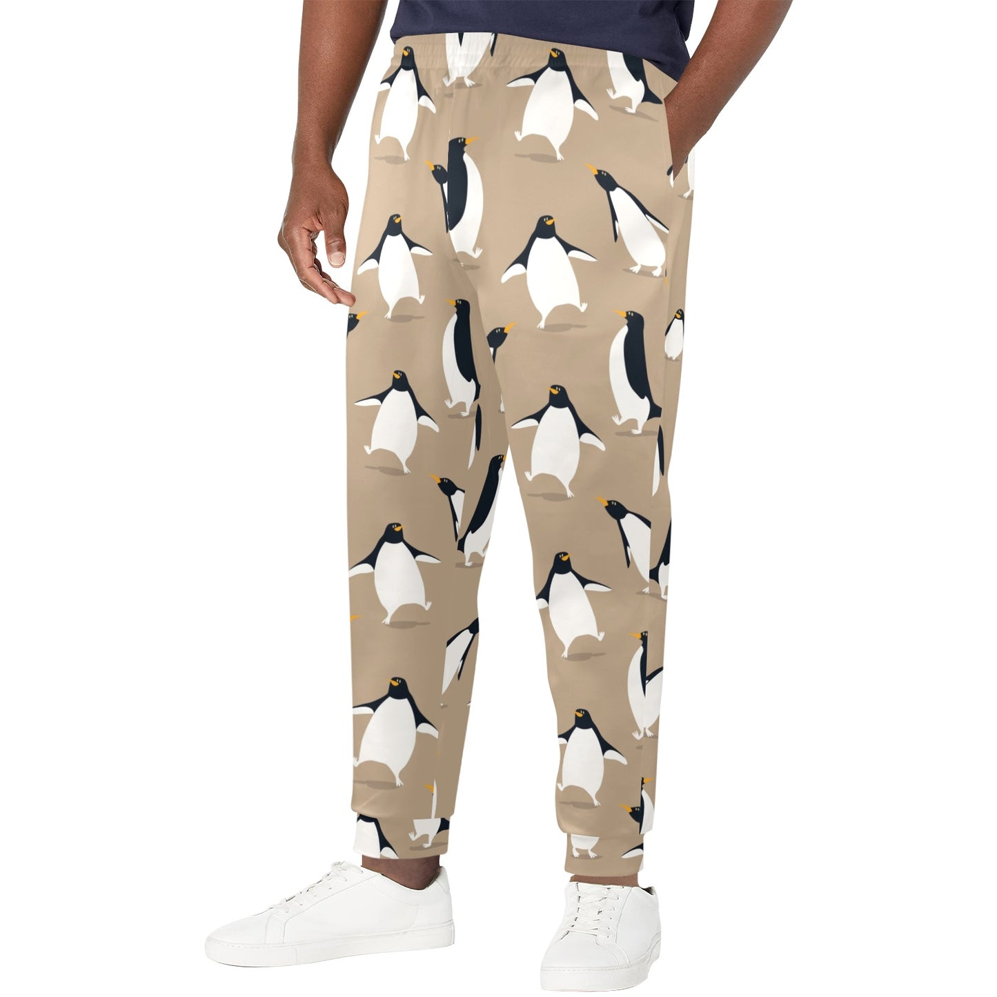 Penguin Pattern Print Design A01 Men's Casual Track Pants