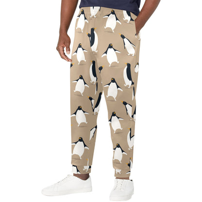 Penguin Pattern Print Design A01 Men's Casual Track Pants