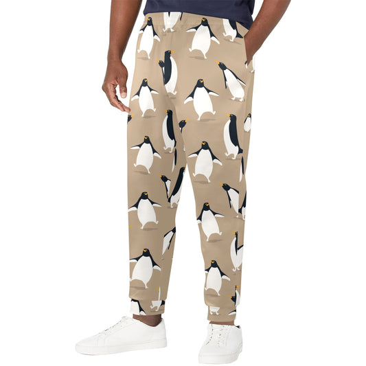 Penguin Pattern Print Design A01 Men's Casual Track Pants