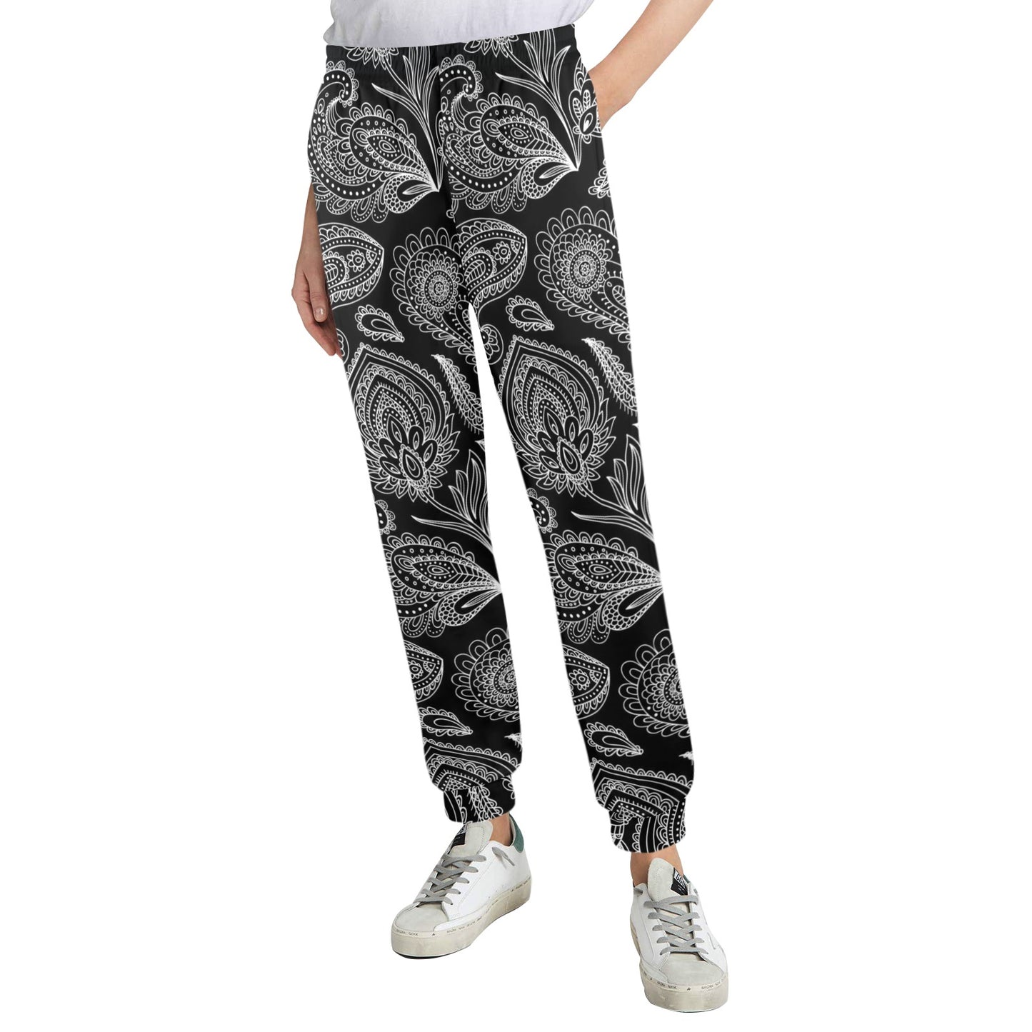 Paisley Pattern Print Design A04 Women's Casual Track Pants