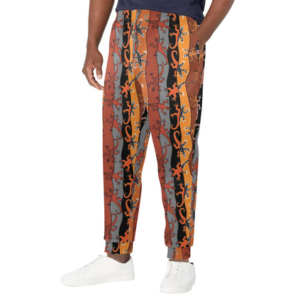 lizard Print Design LKS403 Men's Casual Track Pants