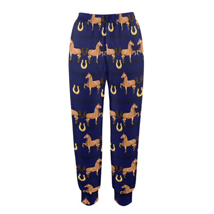 Horse Luxury Themed Pattern Print Women's Casual Track Pants