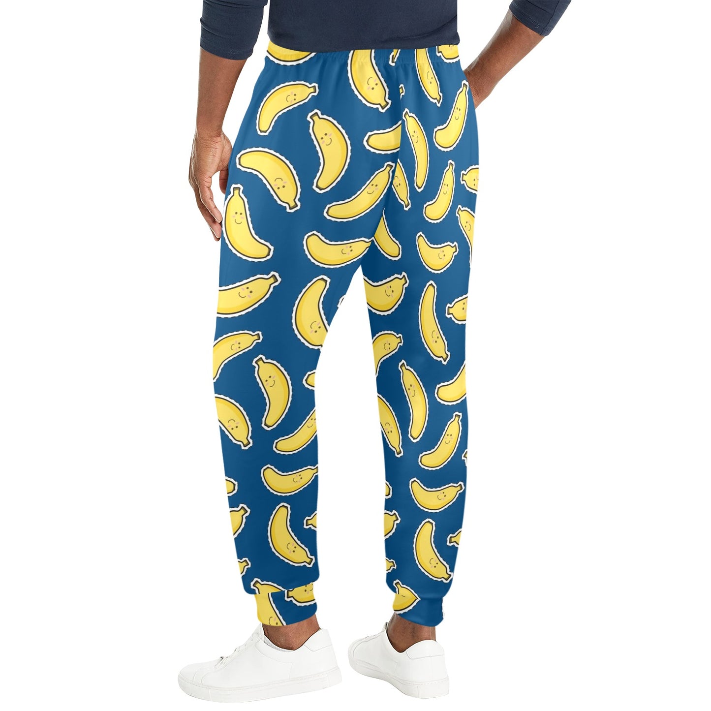 Banana Pattern Print Design BA03 Men's Casual Track Pants