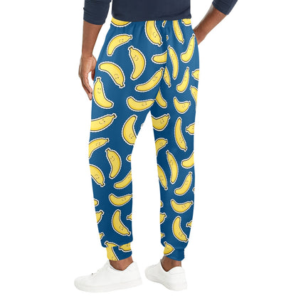 Banana Pattern Print Design BA03 Men's Casual Track Pants