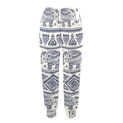Baby Elephant Aztec Shower Curtain Women's Casual Track Pants