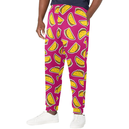 Taco Pattern Print Design TC01 Men's Casual Track Pants