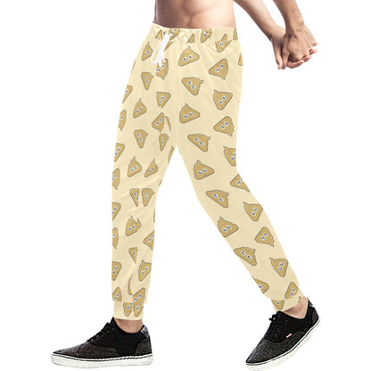 Poop Emoji Pattern Print Design A02 Men's Sweatpants
