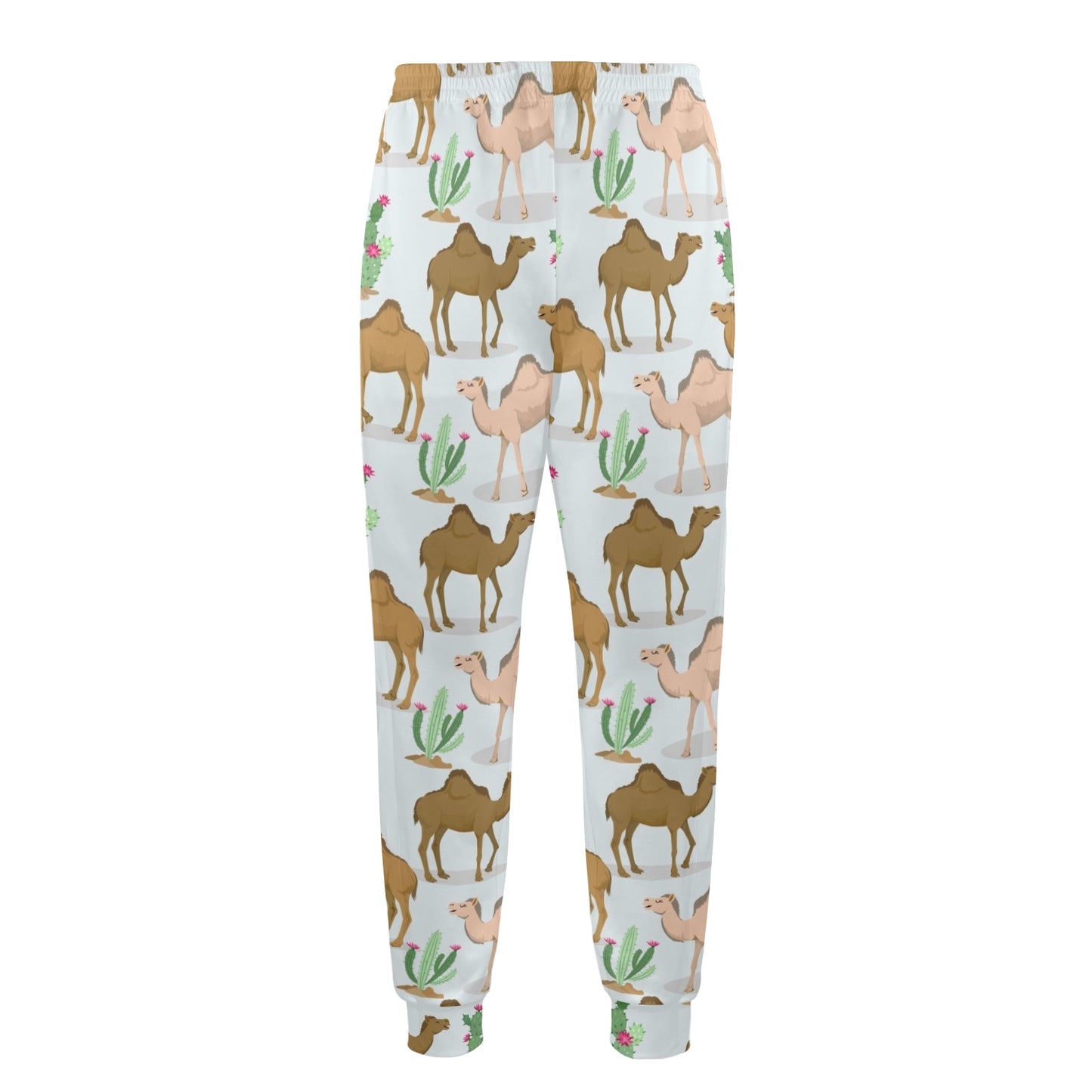 Camel cactus Design Print Pattern JJ027 Men's Casual Track Pants