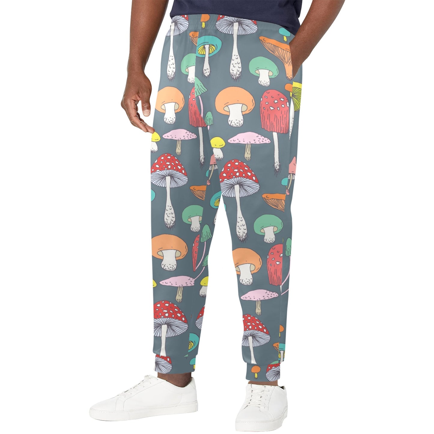 Mushroom Pattern Print Design A03 Men's Casual Track Pants