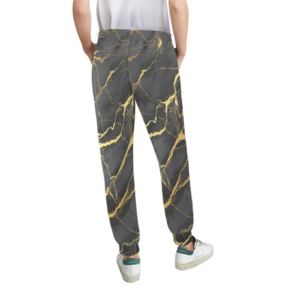 Marble Pattern Print Design 02 Women's Casual Track Pants