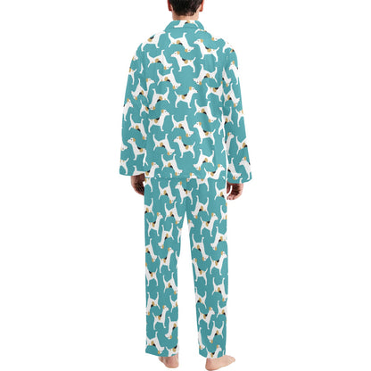 Russell Terriers Print Design LKS301 Men's Long Pajama Set