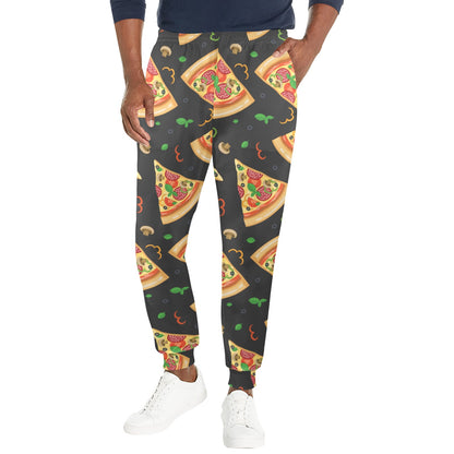 Pizza Pattern Print Design A02 Men's Casual Track Pants