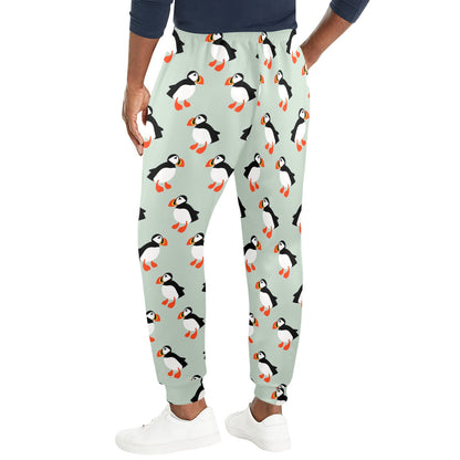 Puffin Pattern Print Design A03 Men's Casual Track Pants