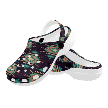 Navajo Geometric Style Print Pattern Unisex Clogs Shoes