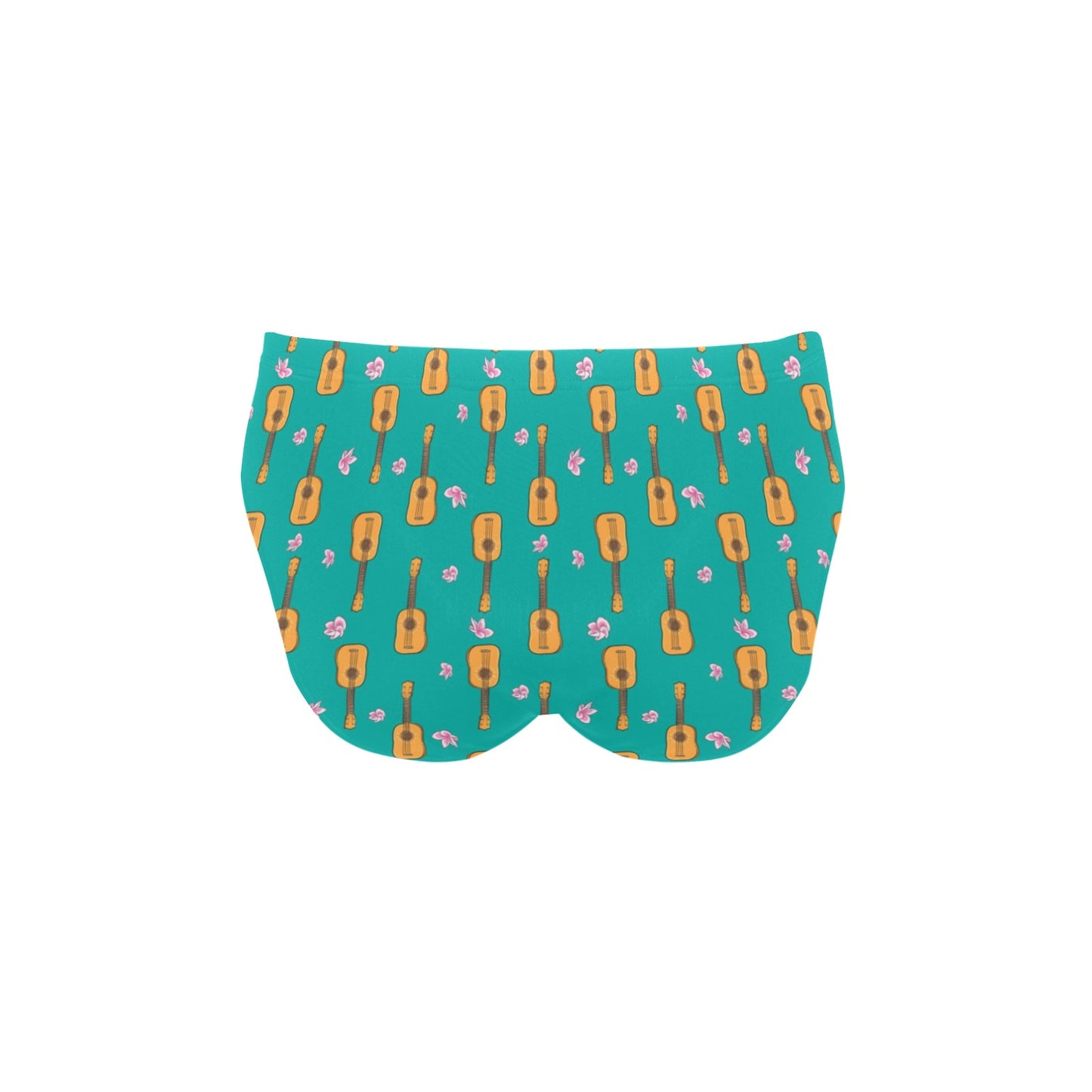 Ukulele Print Design LKS403 Men's Swimming Briefs
