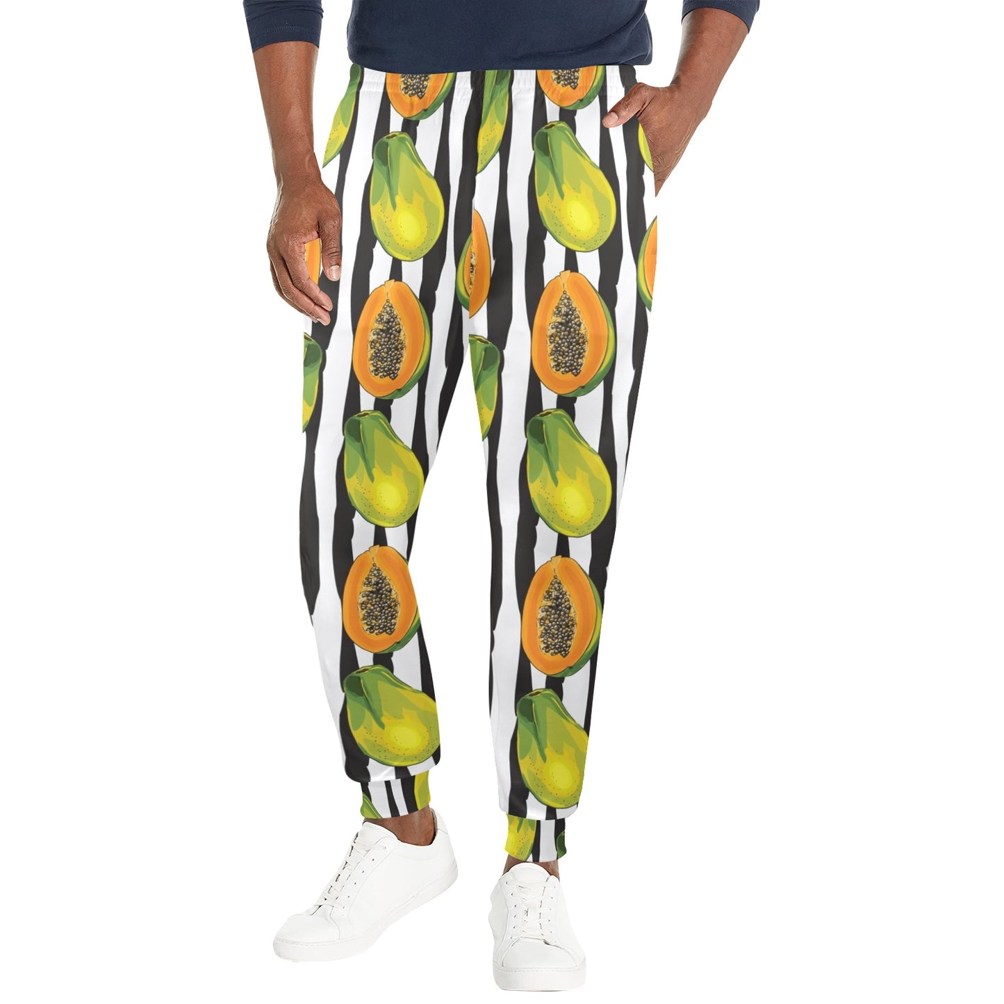 Papaya Pattern Print Design PP01 Men's Casual Track Pants