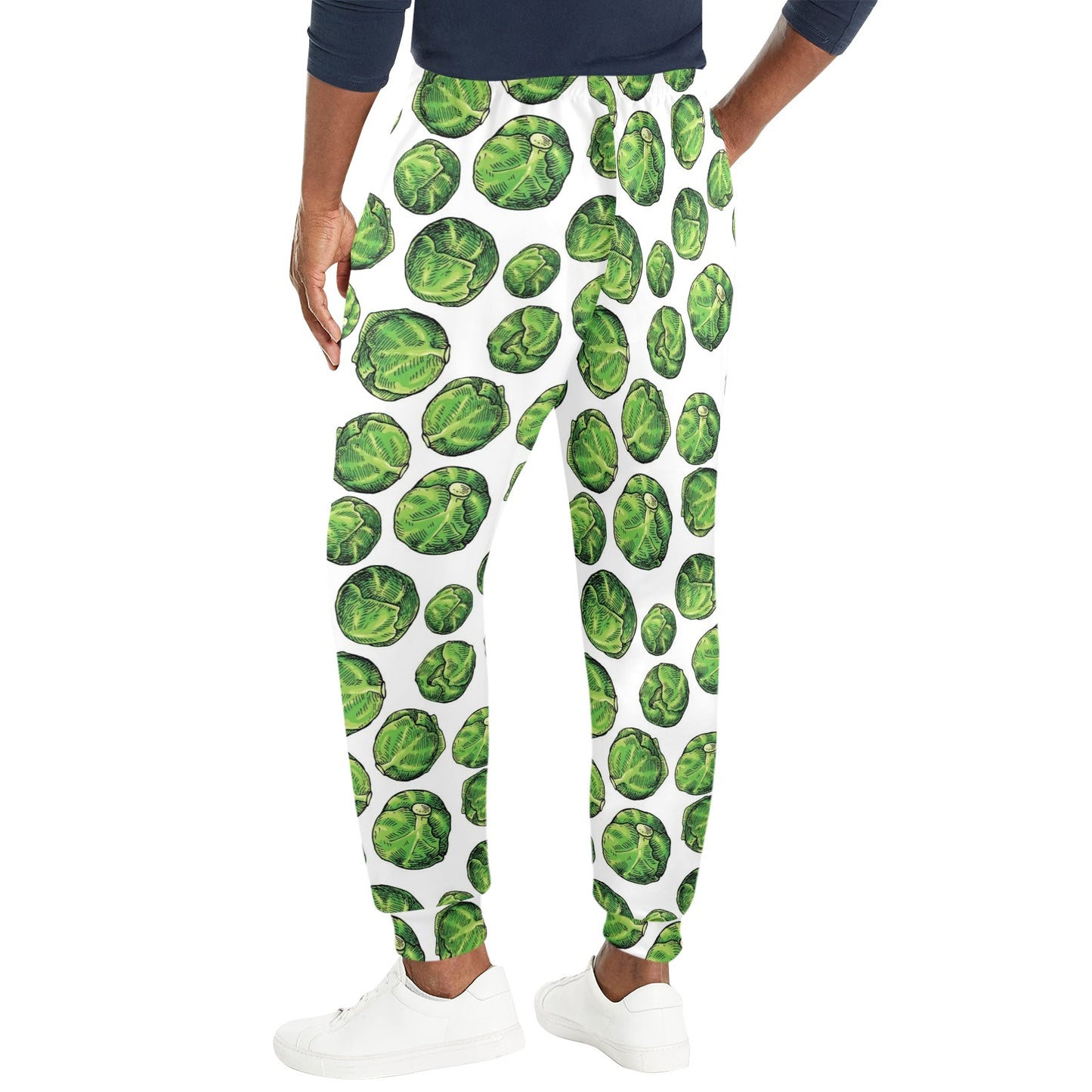 Brussels Sprouts Pattern Print Design 02 Men's Casual Track Pants