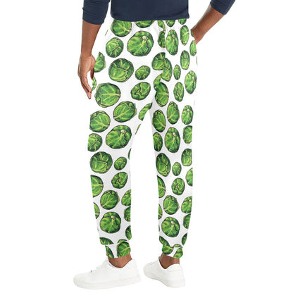 Brussels Sprouts Pattern Print Design 02 Men's Casual Track Pants