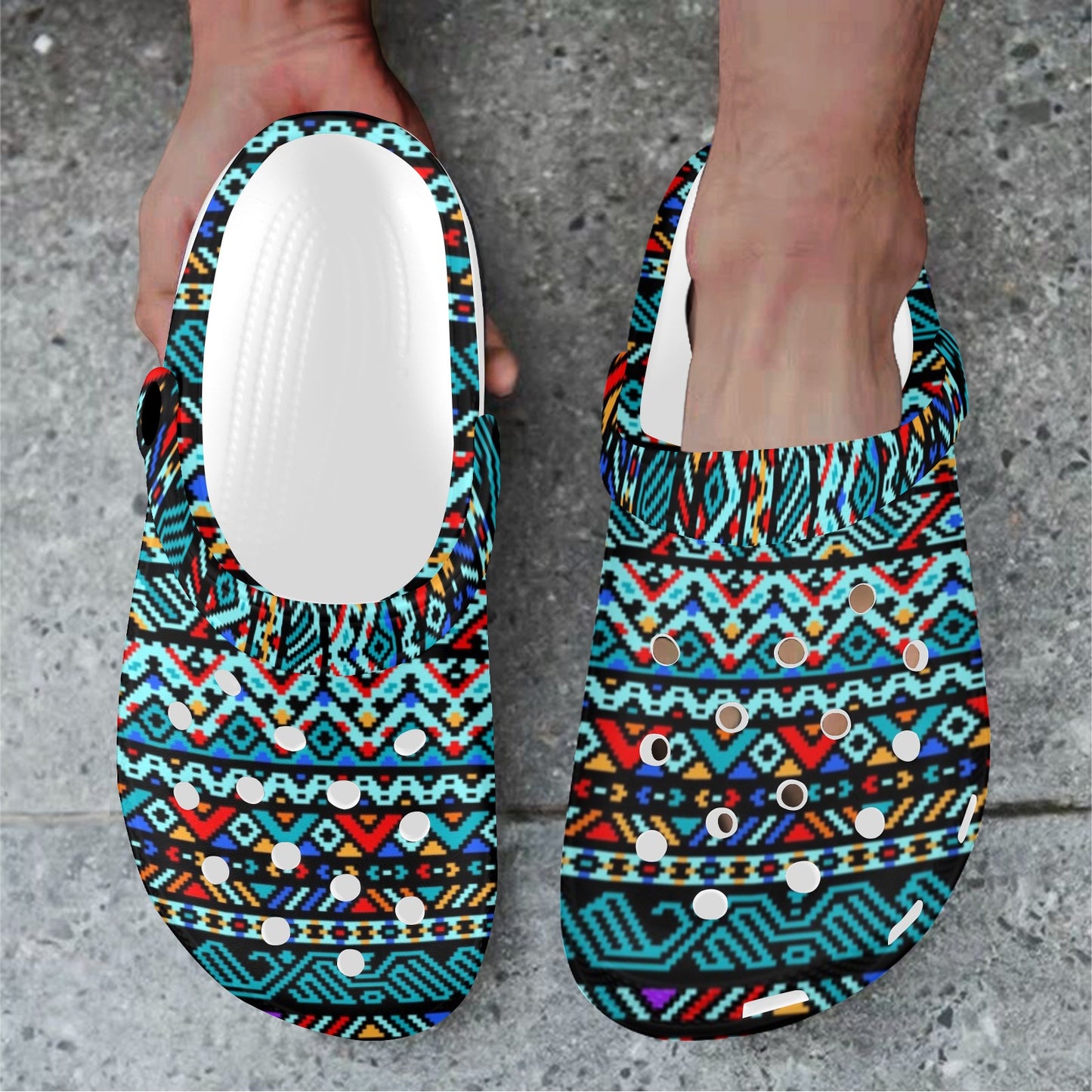 Southwestern Style Unisex Clogs Shoes