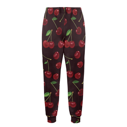 Cherry Fresh Pattern Men's Casual Track Pants