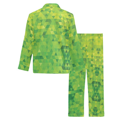 Geometric Print Design LKS402 Men's Long Pajama Set