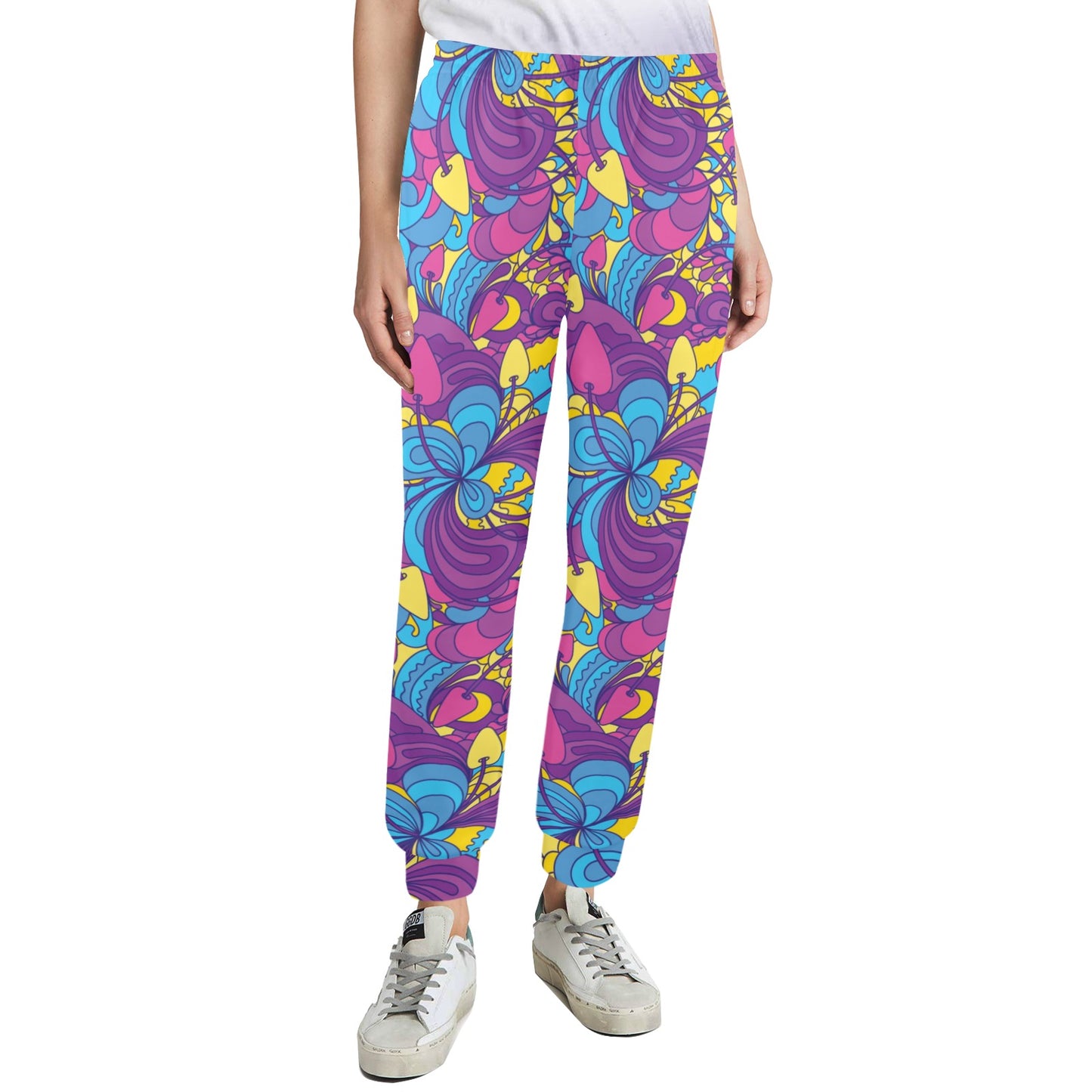 Psychedelic Mushroom Pattern Print Design A03 Women's Casual Track Pants