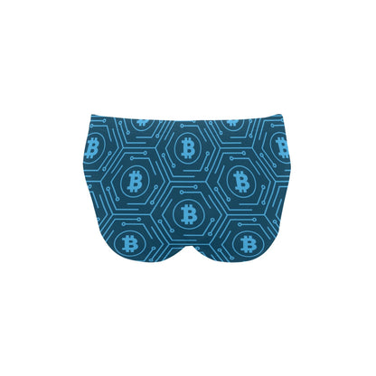 Cryptocurrency Pattern Print Design 04 Men's Swimming Briefs