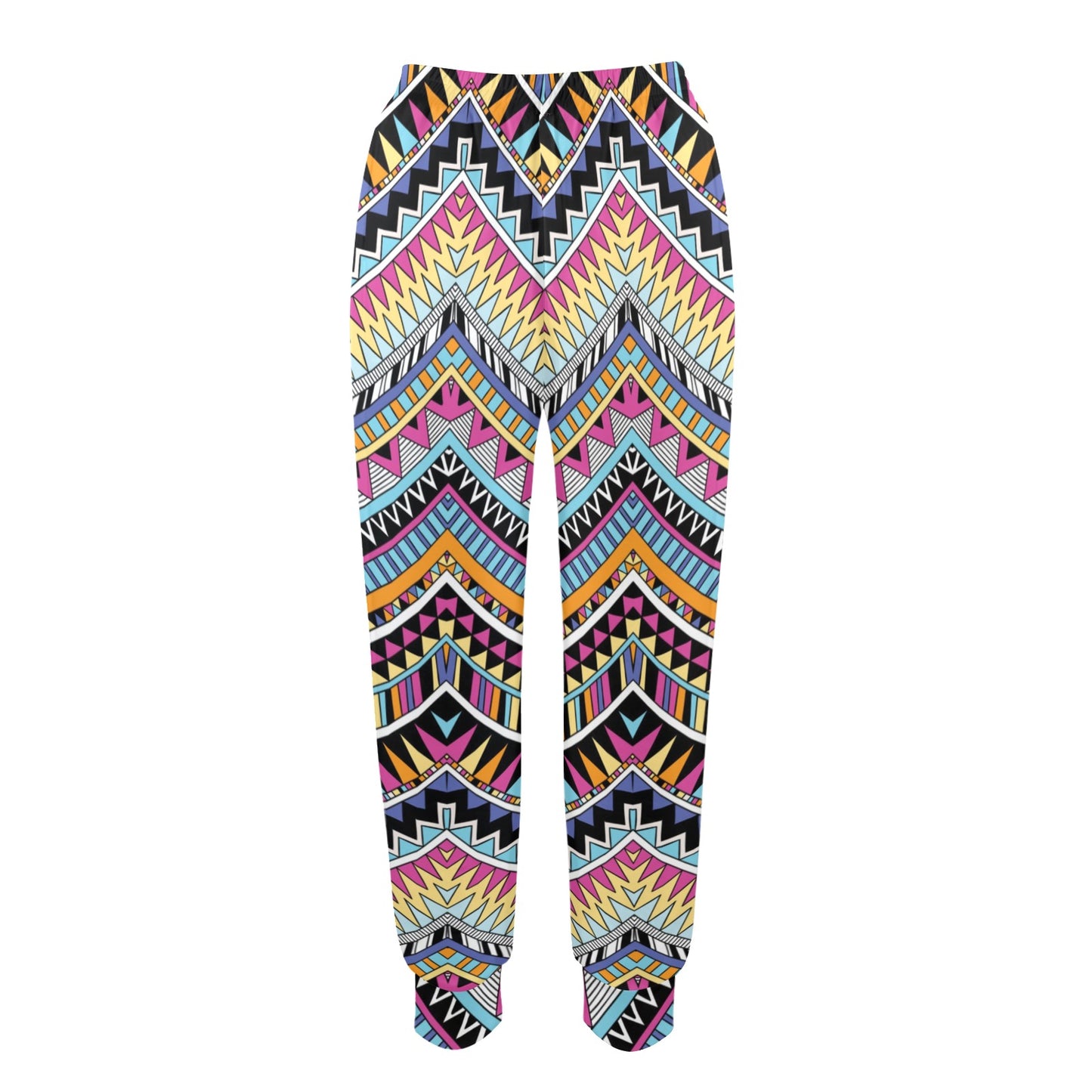 Multicolor zigzag Tribal Aztec Women's Casual Track Pants
