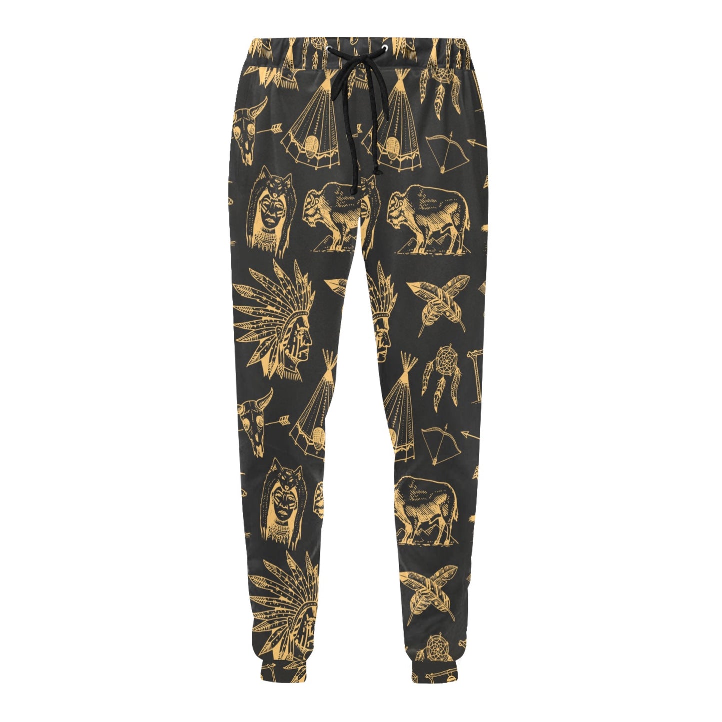 American indian Gold Style Men's Sweatpants